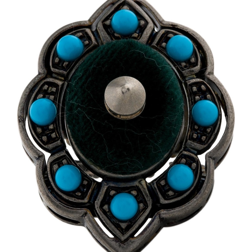 COPY - Gucci Velvet & Resin Spike Ring. Size 5 - Picture 5 of 7